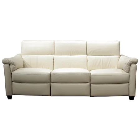 Contemporary Power Reclining Sofa with Power Headrests